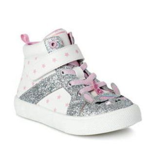 Wonder Nation Toddler Girls Casual Critter High Top Sneakers Size 8